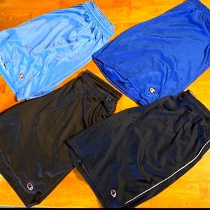 Lot of 4 Champion shorts